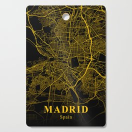 Madrid map Cutting Board