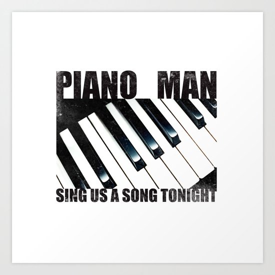 Piano Man Art Print