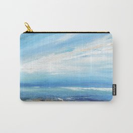 Italianmarinepainter: seascape for my first scarf , landscape , vision of sea, my abstract seascape Carry-All Pouch