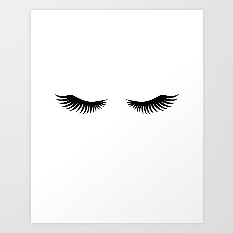 Eyelashes Print Makeup Poster Bathroom Decor Girls Room Decor Girls Bedroom Decor Home Decor Art Print By Alextypography Society6