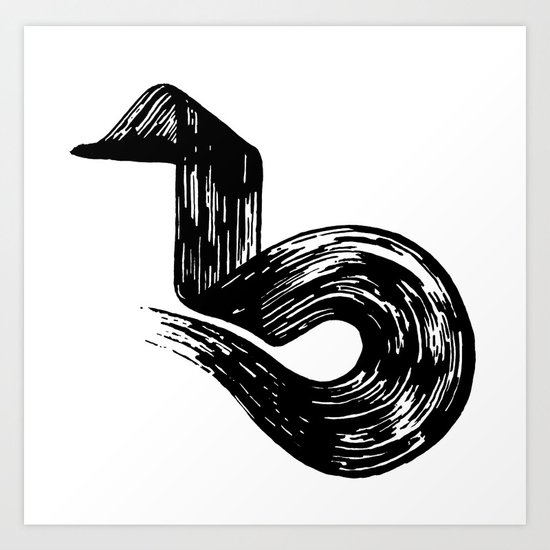Swipe Art Print