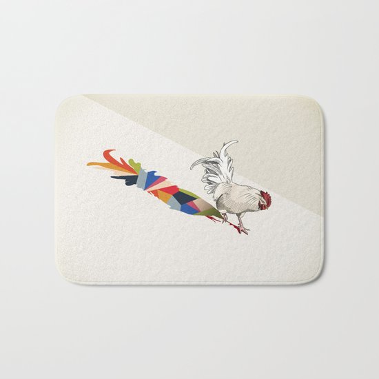 Walking Shadow, Rooster Bath Mat