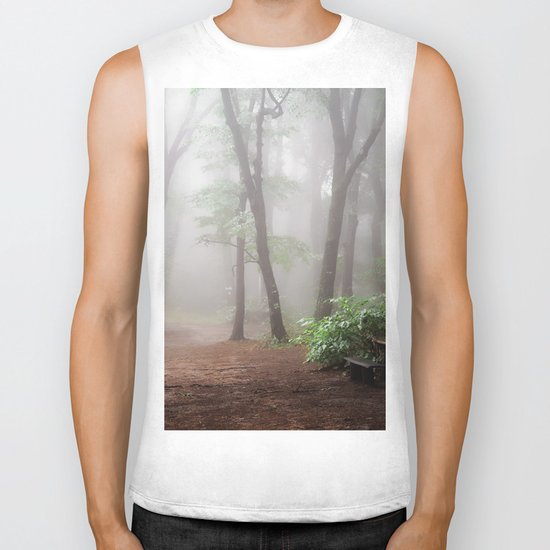 Misty Woods #adventure #photography Biker Tank