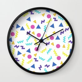 Nostalgic 80s 90s arcade / movie theatre / bowling alley / roller rink carpet Wall Clock