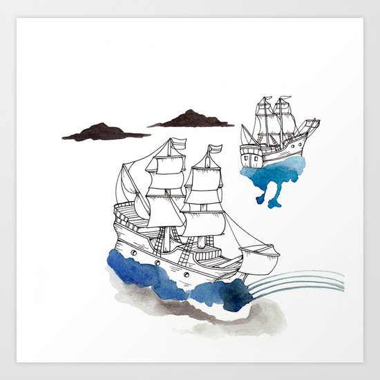 Two Lives Art Print