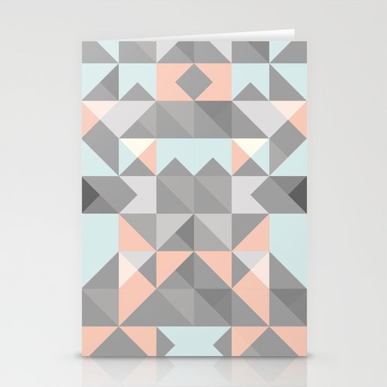 Triangular Pattern Stationery Cards