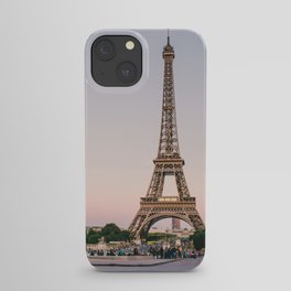 Sunset at Eiffel Tower  iPhone Case