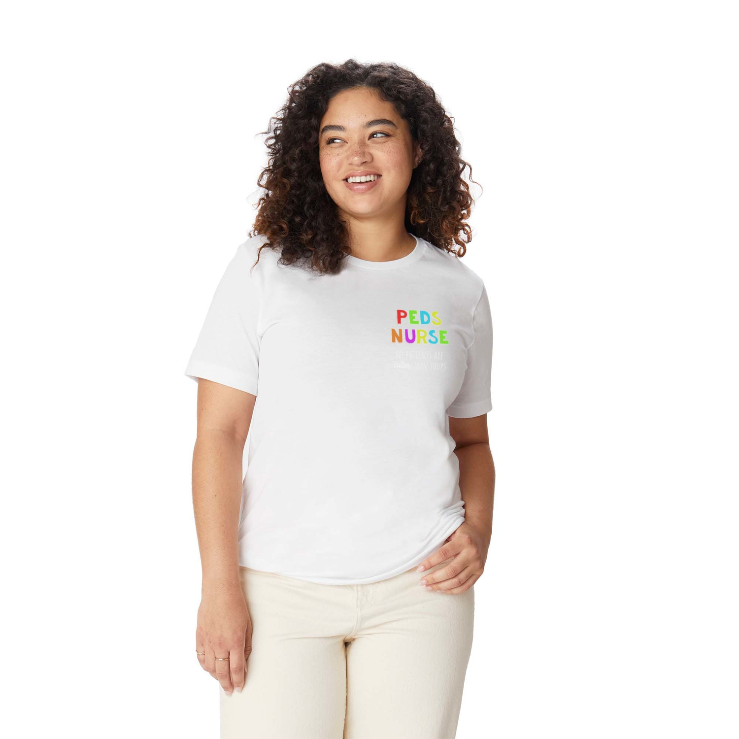 Pediatric Peds Nurse Colorful Funny Rn Design T Shirt by Noirty | Society6