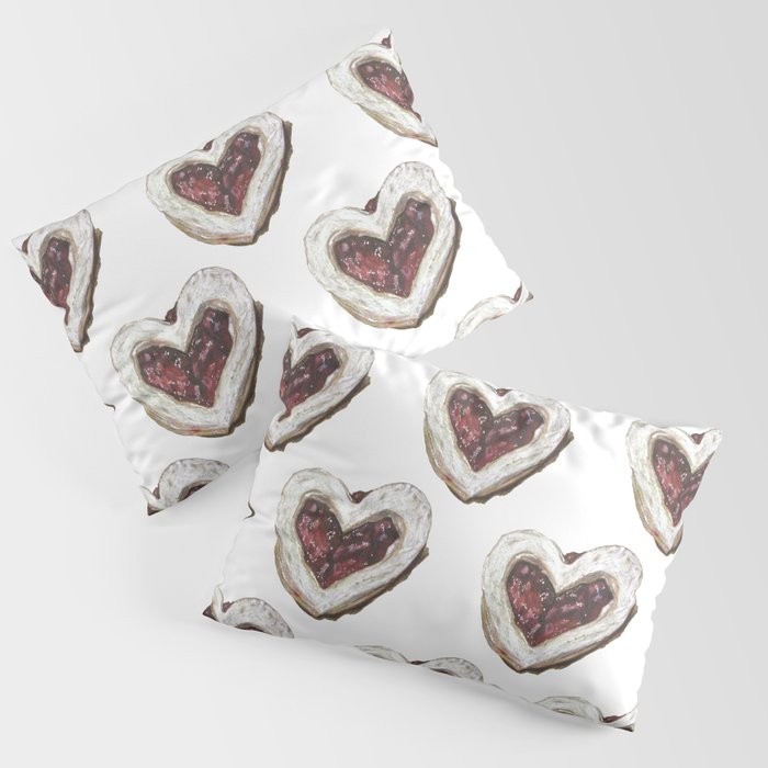 Valentine Heart Cookie Pattern Pillow Sham