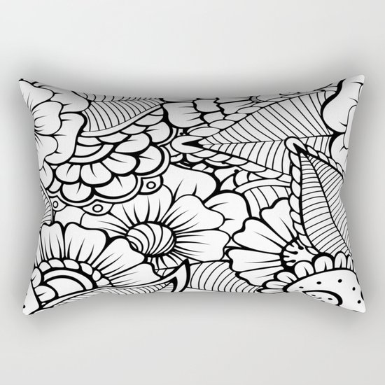 Floral Rectangular Pillow