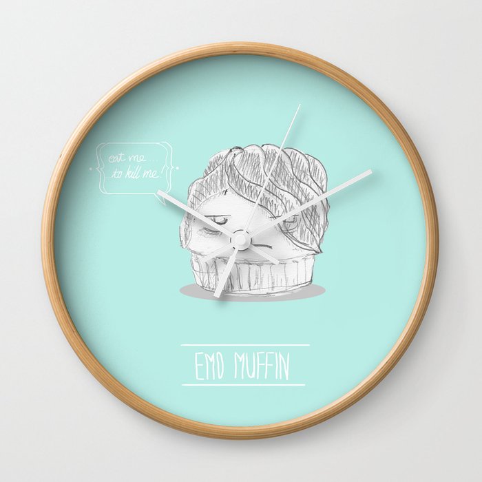 emo muffin Wall Clock