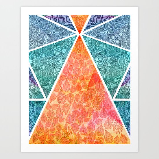 Pyramids of Giza Art Print