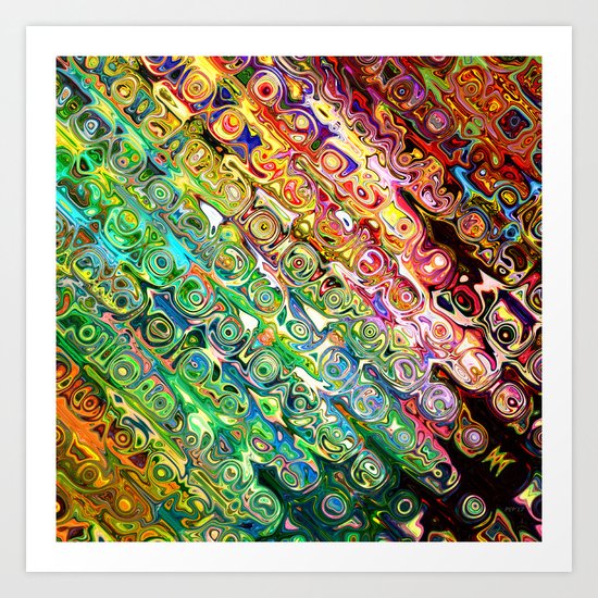 Colorful Glass Abstract Art Print
