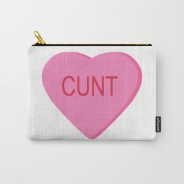 Candy Heart - Cunt Carry-All Pouch | Romance, Heart, Candy, Text, Candyheart, Candies, Typography, Quote, Dessert, Valentine 