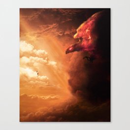 Cloudy Eagle Canvas Print