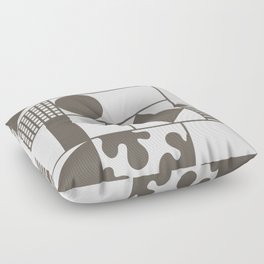 Geometric balance modern shapes composition 17 Floor Pillow