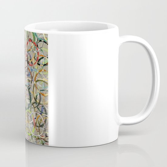 Rainbow Circles Collage Mug