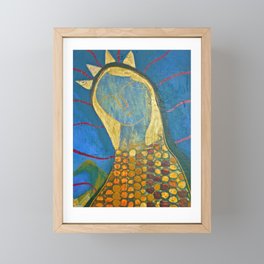 Corn Maiden Portrait Framed Mini Art Print