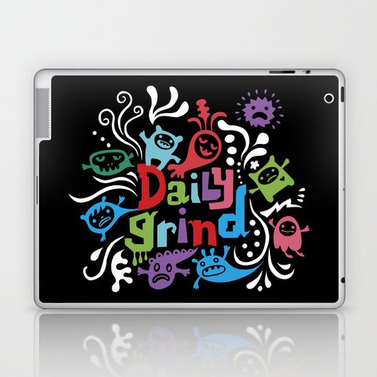 Daily Grind - black Laptop & iPad Skin