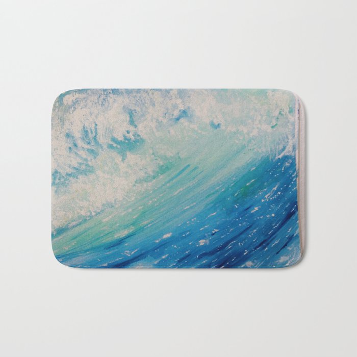 Ocean Wave Bath Mat