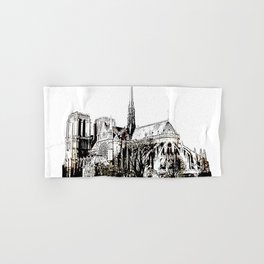 Notre Dame 2 bywhacky Hand & Bath Towel