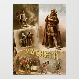 Vintage Macbeth Theatre Poster Poster