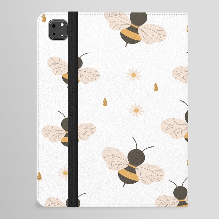 Cute Bee Spring Honey iPad Folio Case