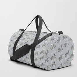 Spring Bike Cool Gray Duffle Bag