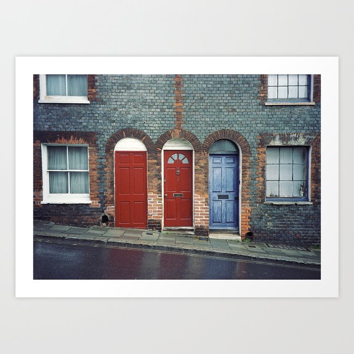 Three Doors in England | 35mm Film Photography Art Print