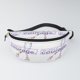 The Colors of Courage Cancer Awareness Ribbons Fanny Pack