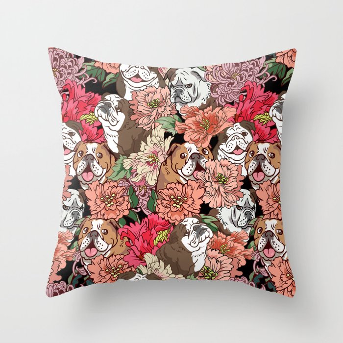 british bulldog pillow