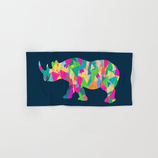 Abstract Rhino Hand & Bath Towel