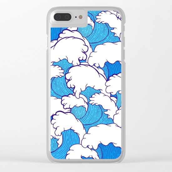 Waves of the high tide Clear iPhone Case