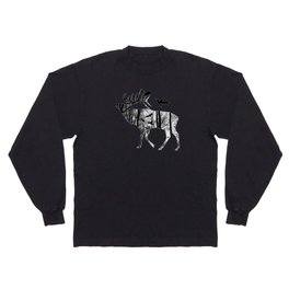 Forest Spirit - Black and White Long Sleeve T-shirt