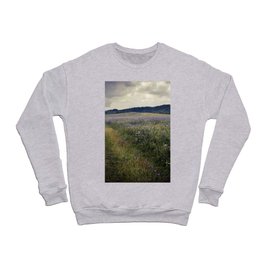 Chicory field before the rain Crewneck Sweatshirt