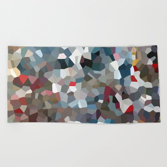 Happy New Year Moon Love Beach Towel