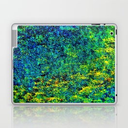 Abstract Flowers Yellow And Green Laptop & iPad Skin