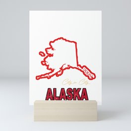 Valdez City in city Alaska Retro Vintage Classic Live Mini Art Print