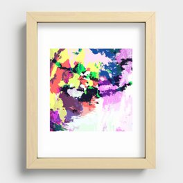 Abstract Colorful Retro Tie-Dye Art Pattern - Itosura Recessed Framed Print