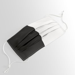 Abstract Black and White Vertical Color Block Face Mask