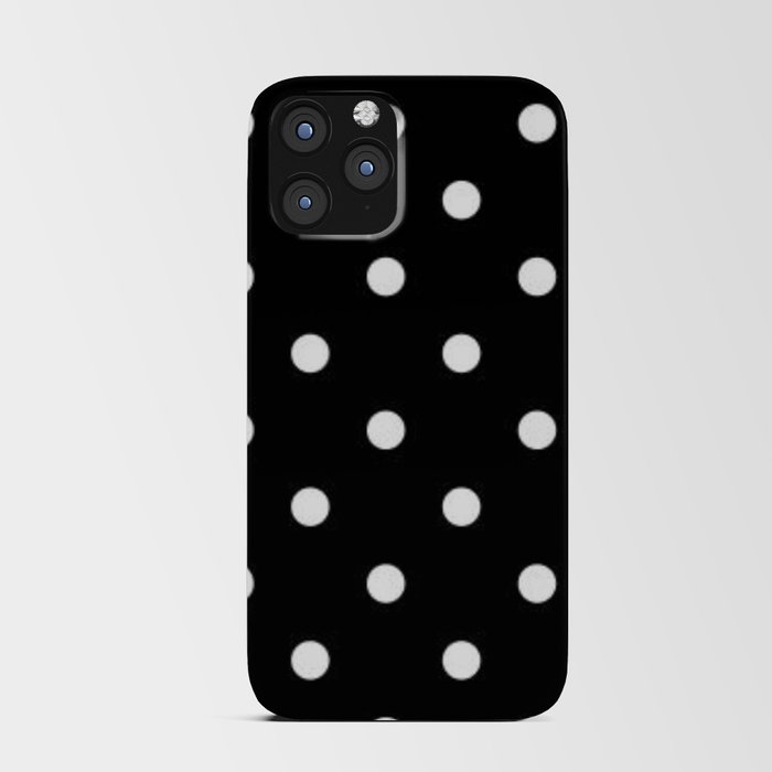 Black And White Polka Dot Art iPhone Card Case