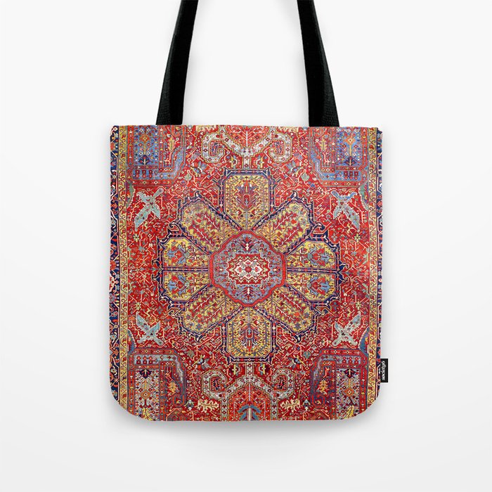 Heriz Azerbaijan Northwest Persian Carpet Print Tote Bag