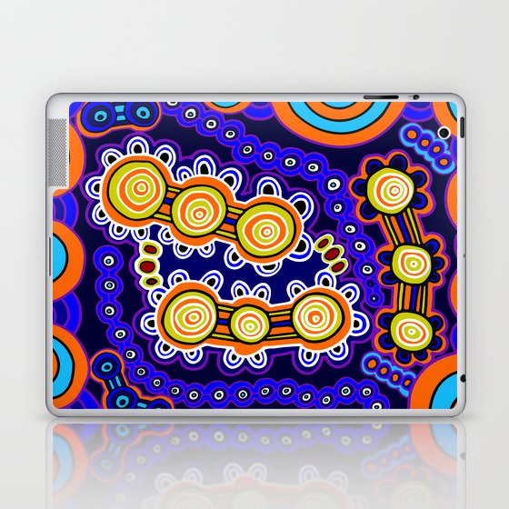 Authentic Aboriginal Art - Yugarabul Gathering Laptop & iPad Skin