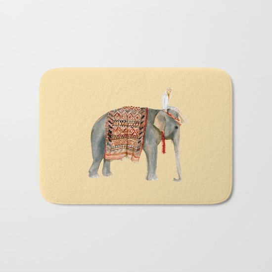 Elephant Ride on Sand Bath Mat