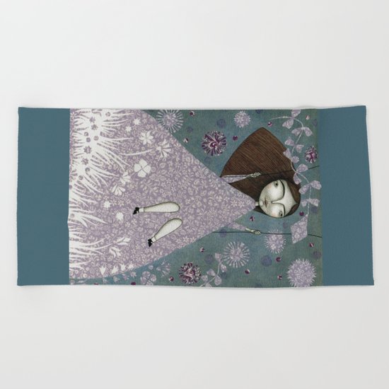 Clouds in June, Make them Bloom Beach Towel