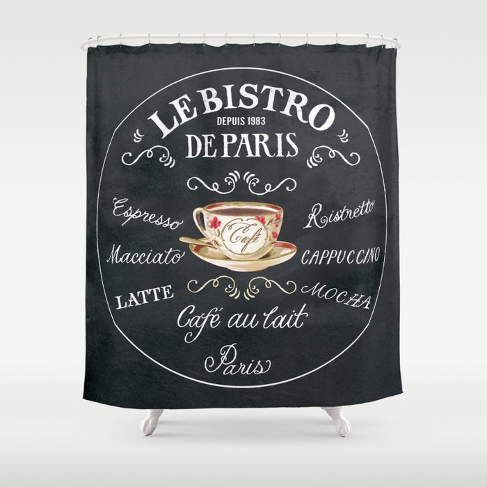 Cafe De Paris Shower Curtain By Wendypaulapatterson Society6