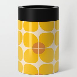 Abstraction_DAISY_YELLOW_FLORAL_BLOSSOM_PATTERN_POP_ART_1207A Can Cooler