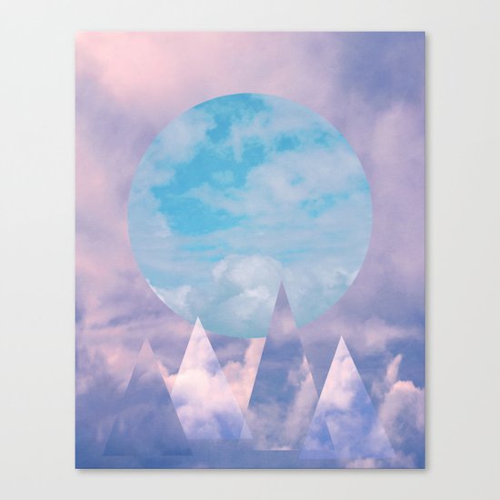 Clouds and Mountains Canvas Print