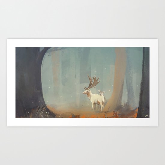 Deer Art Print