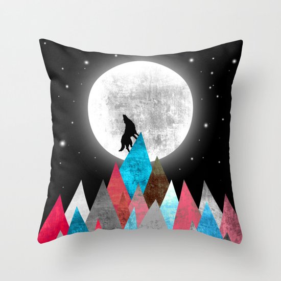 Wofl XOX Throw Pillow